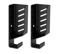 YUGSHNKFC 2 estantes universales de montaje en pared para routers, televisores, cajas, portátiles, interruptores de red, módems, en color negro