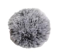 YUGSHNKFC 2 fundas para parabrisas para micrófonos Omic Lavalier, parabrisas, pieles artificiales, protector de viento, manga peluda, cuello, micrófonos, cubierta resistente al viento