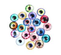 YUGSHNKFC 20 piezas de cristal para muñecas, ojos de animales, accesorios de joyería, 10/16/20 mm