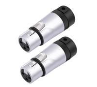 YUGSHNKFC 2PCS 3Pin Mic Microphone Connectors Male and Female Solder Connectors for Noise Reduces in Auditory High Conductivity Mic