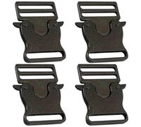 YUGSHNKFC 4 Pcs Quick Side Release Clip Easy to Use Webbing Bag for Backpacks Repair Dog Leashes and Crafting Metal Belt Buckle Quick Side Release Buckles for Travel Bags
