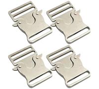 YUGSHNKFC 4 Pcs Quick Side Release Clip Easy to Use Webbing Bag for Backpacks Repair Dog Leashes and Crafting Metal Belt Buckle Quick Side Release Buckles for Travel Bags
