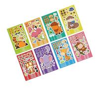 YUGSHNKFC 8Pcs Adorable Character Peels Off Stickers Tablets Skin Upgrades Creative Craft Project Materials Multiple Scene Device Stickers