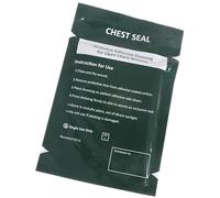 YUGSHNKFC Adhesivo cuadrado para emergencias de trauma con sello médico en el pecho, vendas ventiladas, sello de pecho, para emergencias al aire libre, herramienta médica, portátil, cuadrada