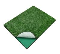 YUGSHNKFC Alfombrilla de entrenamiento para perros de césped sintético de alta capacidad, almohadilla de entrenamiento para orinal de perros, cachorros con bandeja