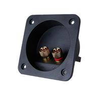 YUGSHNKFC Altavoces de 2 vías con compatibilidad universal para estéreo de coche de cine en casa y equipos de escenario, terminales de cableado ABS gruesos