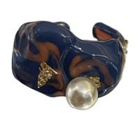 YUGSHNKFC Anillos abiertos de aceite de goteo de moda con incrustaciones de color único para mujer, anillos de apertura de tamaño ajustable, joyería de cerámica, Cerámica