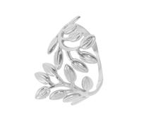 YUGSHNKFC Anillos abiertos de acero inoxidable resistentes con decoración de ramas de árbol para personalizar piezas de moda, Acero inoxidable