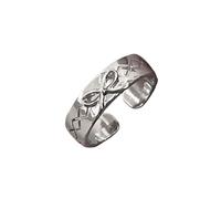 YUGSHNKFC Anillos abiertos de corazón con diseño de cuadros de aceite de goteo, vintage, para mujeres y niñas, anillos de color plateado, joyería de moda, regalo de moda para mujeres, talla única