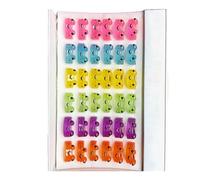 YUGSHNKFC Anillos coloridos con forma de rana, tamaño ajustable, anillos abiertos, llamativos, adornos de moda para parejas, plástico/resina