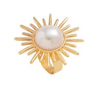 YUGSHNKFC Anillos contemporáneos de metal martillado, banda abierta, ajustable, joyería de aleación texturizada única para uso diario, nudillos irregulares y vanguardistas, talla única, como se