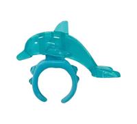 YUGSHNKFC Anillos intercambiables con temática de animales marinos, regalo ligero y elegante, accesorio de delfín apilable, sensación de delfín a