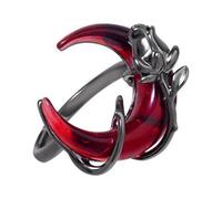 YUGSHNKFC Anillos versátiles de media luna, tamaño ajustable, anillos abiertos, joyería hecha a mano, accesorio para uso diario y evento, ajustable