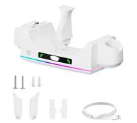 YUGSHNKFC Base De Carga para Gafas De Realidad Virtual 3S Y Soporte De Carga del Controlador con Pies Antideslizantes para Estabilidad Cargador del Controlador De Auriculares