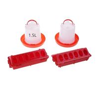 YUGSHNKFC Bebedero para Aves De Corral Estructura Antidesperdicio para Gestión De Granjas En Patio Trasero Y Comederos De Aves De Corral De Fácil Montaje para Pollos