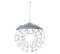 YUGSHNKFC Birds Food Dispenser with Roof for Wild Sparrows Garden Suet Basket Outdoor Hanging Dispenser for Wild Cage Bird Feeders for Small