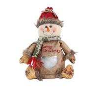 YUGSHNKFC Bolsa de Navidad de gran capacidad, tela estable con patrón de reno, perfecta para regalos, muñecas y golosinas, bolsa de almacenamiento para el hogar