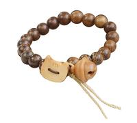 YUGSHNKFC Bonito adorno de cuentas de gatos, elegante accesorio de decoración de muñeca con cuentas, gatos juguetones para mujer, bonito dije para viajes diarios, felinos, pulsera de aleación, talla