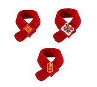 YUGSHNKFC Bufanda para Mascotas del Año De La Serpiente para Perros Y Gatos Accesorios Temáticos para Festivales Calentador De Cuello Bufanda Cálida De Invierno para Uso Festivo 3 Uds.