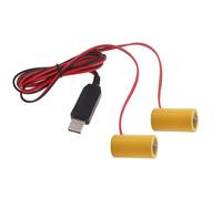 YUGSHNKFC Cable Adaptador Fuente Alimentación Batería Virtual LR14 C 1 5 V Eliminadores Batería Simulada para Lámparas Escritorio Remotas Estufa Juguete