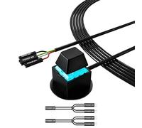 YUGSHNKFC Cable de botón de encendido externo de escritorio, construcción ABS, fácil configuración, sin herramientas, botón de encendido para computadora de escritorio