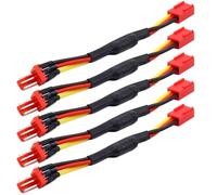 YUGSHNKFC Cable De Reducción Velocidad del Ventilador CPU PC 5 Piezas Resistencia Ruido 3 Pines Conector Macho A Adaptador CPU 12 Cm/4 72 Pulgadas Línea