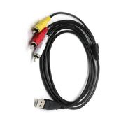 YUGSHNKFC Cable USB a 3RCA macho estable de 150 cm que garantiza una transmisión auditiva y de video clara para múltiples dispositivos
