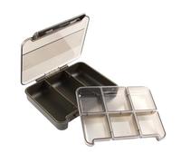YUGSHNKFC Caja de almacenamiento de aparejos de pesca, tapa transparente, señuelos de pesca, anzuelos, caja de almacenamiento, caja de accesorios, accesorios para pescadores