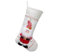 YUGSHNKFC Calcetines Navideño De Tela Suave Adornamiento Gran Capacidad Presente Bolso Santa/muñeco Nieve Pingüinos Calcetines Navideño Decoración La Celebración Del Hogar