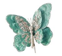 YUGSHNKFC Clip decorativo de mariposa para festividades, hogar y boda, adorno de fiesta de Navidad, accesorios de mariposa artificial