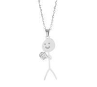 YUGSHNKFC Collar con colgante de dedo medio, cadena de clavícula, joyería unisex, Metal