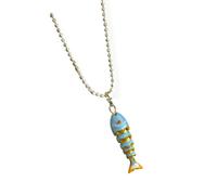 YUGSHNKFC Collar con colgante de pez marino vibrante, joyería de cuello de cobre para mujer, diseño ligero, cadena de clavícula, Cobre