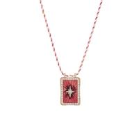 YUGSHNKFC Collar con dije de tarot místico, collar de amuleto de tarjeta de tarot, versátil cadena para el cuello para añadir a cualquier armario, Metal