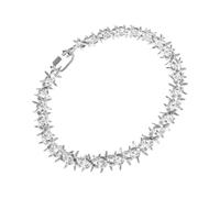 YUGSHNKFC Collar de cadena de picos acrílicos Rock Punk con colgante de cerradura transparente, collar de espinas transparentes, adecuado para hombres y mujeres, Acrílico
