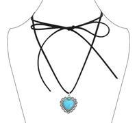 YUGSHNKFC Collar minimalista con colgante de corazón, elegante cadena de clavícula para mujeres y niñas