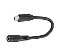 YUGSHNKFC Conector flexible de 2 cables DC35135 DC5521 hembra a tipo C para dispositivos estables de bajo voltaje, cable adaptador de fuente de alimentación