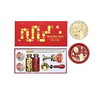 YUGSHNKFC Conjunto De Sellos Vintage con Accesorios para Adorno Sobres Conjunto Vintage Sello Suministro para Festivales