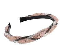 YUGSHNKFC Diadema con diamantes de imitación brillantes para mujer, diadema de encaje francés, elegante diadema para decoración de pelo de fiesta