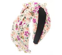YUGSHNKFC Diadema con nudo de flores para mujer, diamantes de imitación franceses, turbante, diadema de calavera alta, diadema para el pelo para mujer