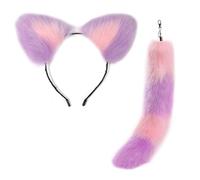 YUGSHNKFC Diadema con orejas de gato y colgante de cola para amantes del cosplay, elegante bolsa y mochila, accesorios de moda, Felpa