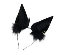 YUGSHNKFC Diadema de felpa flexible con orejas para mujer, juego de rol, anime, sirvienta, disfraz de fiesta, cosplay, diadema para el cabello