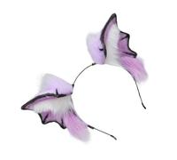 YUGSHNKFC Diadema de murciélagos chupasangres para el pelo, para adultos, niños, hecha a mano, realistas, orejas de animales