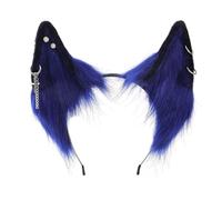 YUGSHNKFC Diadema de pelo de zorro peludo para mujer, diadema de felpa estilo Lolita, accesorios de fiesta