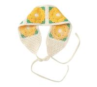 YUGSHNKFC Diadema floral hecha a mano, elegante, colorida, tejida