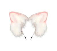 YUGSHNKFC Diadema hecha a mano de piel sintética con orejas de gato para mujeres y adolescentes, cosplay, fiestas, accesorios de vestir