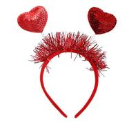 YUGSHNKFC Diadema para el día de San Valentín para mujer, con lentejuelas y corazón, con forma de dulce amor, accesorios para el cabello, regalos