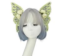 YUGSHNKFC Diadema práctica con alas de perlas de cristal de estilo renacentista para disfraz gótico de bosques