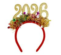 YUGSHNKFC Diademas brillantes para festivales de 2026 con números brillantes para víspera de Año Nuevo, para adultos y niños, reuniones familiares, diademas ajustables para todas las edades