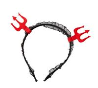 YUGSHNKFC Diademas de cuerno de Halloween, diademas de aro para el pelo, para cosplay, festival, fiesta, accesorio para el cabello para niñas