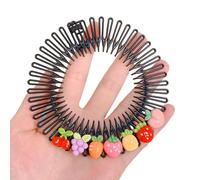 YUGSHNKFC Diademas elásticas circulares completas, peine flexible, diadema circular completa para el cabello, diadema para el pelo